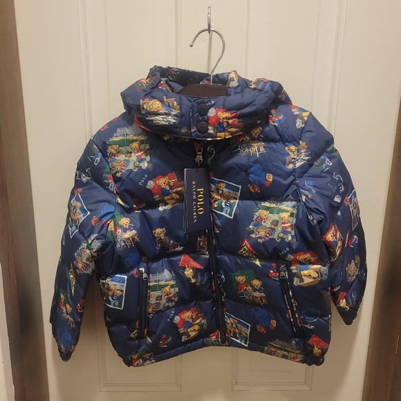 Polo ralph lauren bear boys kids puffer jacket - Picture 2 of 10